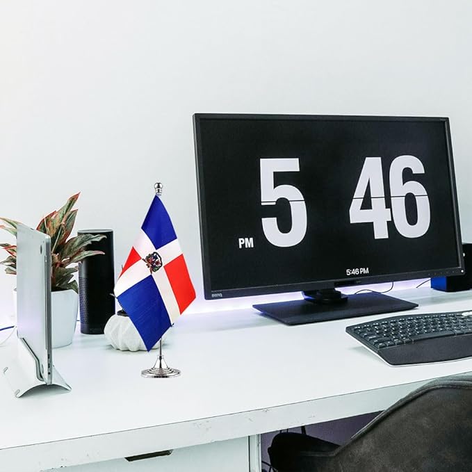 Dominica Flag Dominican Flags, Small Mini Dominican Desk Flag, Used - Image 5