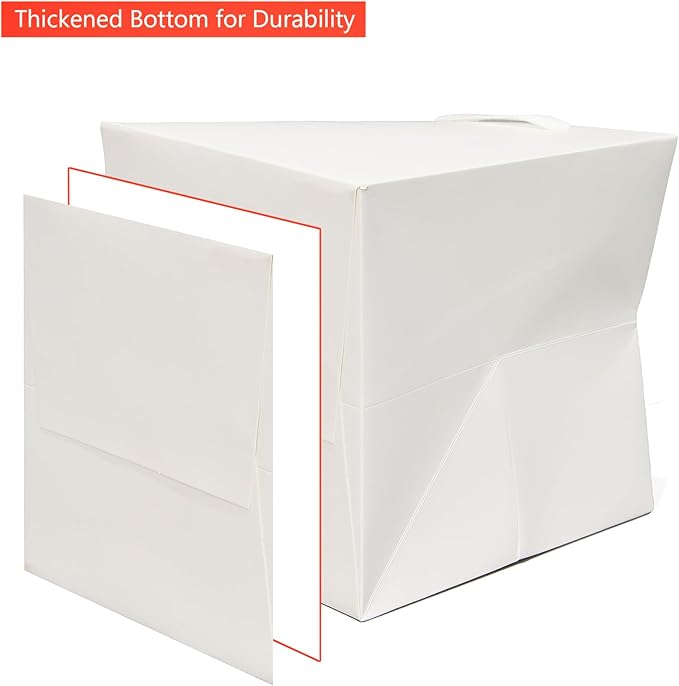 White Paper Gift Bag 4 x 4 Gift Box Small Square Bottom Paper Bags - Image 4