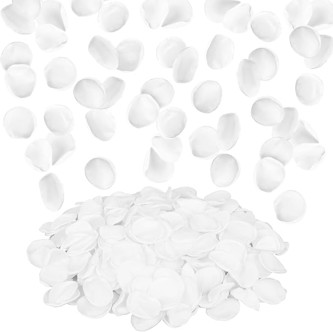 Suream White Silk Flower Petals, Table Centerpieces Party Bridal Showers by Suream