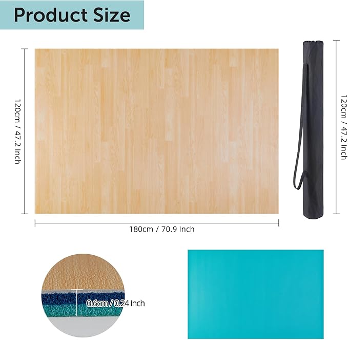 Marley Dance Floor, Portable PVC Dance Mat 4x6 Feet - Image 3