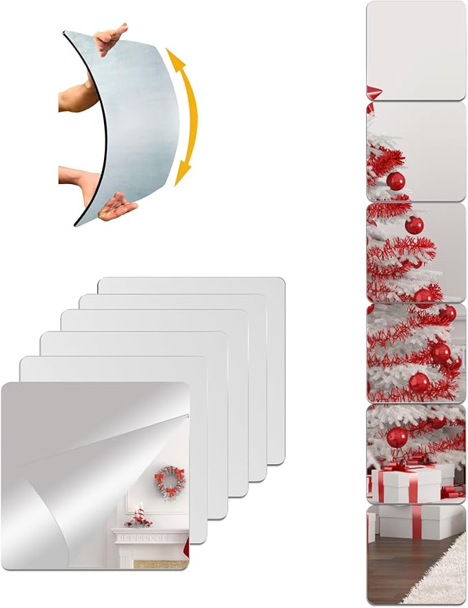 Unbreakable Acylic Small Mirror Tiles by Unknown