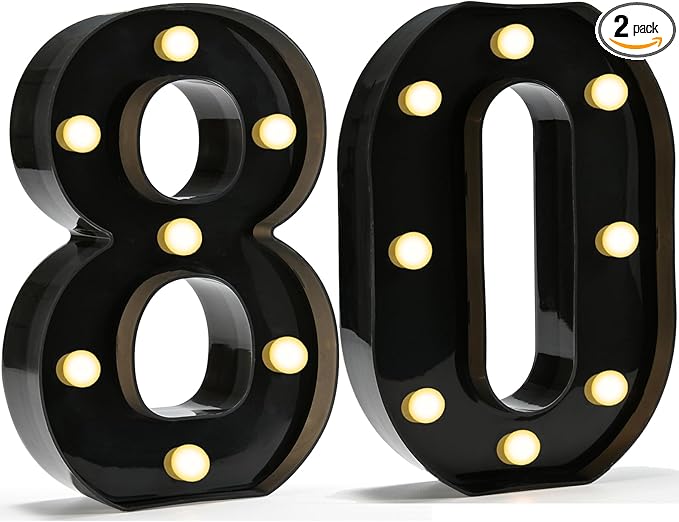 Pooqla Decorative Led Light Up Number Letters by Pooqla