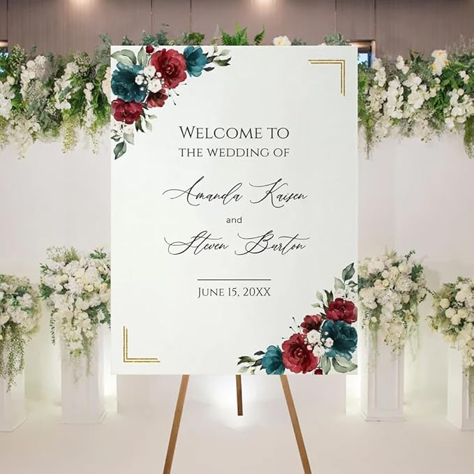 Welcome To Our Wedding Sign, Personalized Wedding Welcome Sign, Wedding Welcome - Image 2