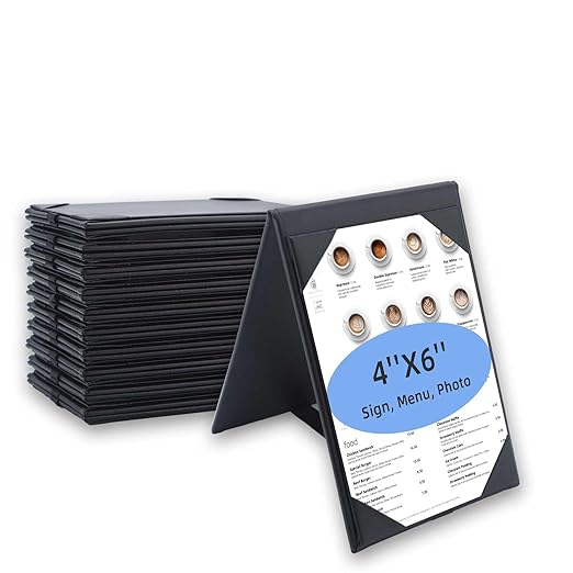 Menu Covers - Set of 10 Double-Sided Table Tent Cards by Unknown