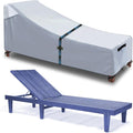 Patio Chaise Lounge Cover with Handles, Outdoor Lounge Chair Cover Waterproof by zenicham