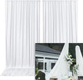 White Backdrop Curtains Wedding Background Drapes White Drapes by TOAOFY