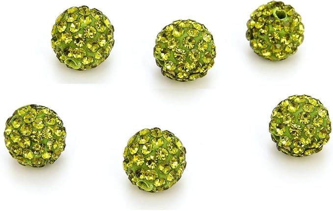 50pcs Adabele Grade A Suncatcher Crystal Rhinestone Pave Loose Beads 10mm by AdabeleLLC