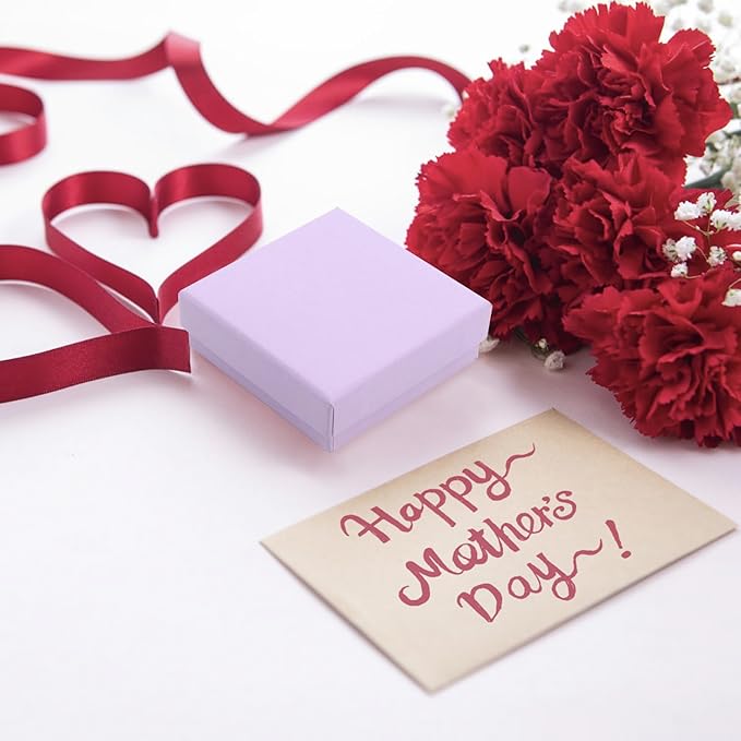 Gift Box Necklace Earring Ring Box Gift Box, 12 Pieces Square Cardboard Jewelry - Image 7