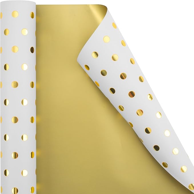 Flyhill Reversible Wrapping Paper-Mini Roll, Baby Shower by Flyhill
