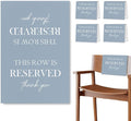 Reserved Seating Chair Signs, This Row Is Reserved Pew Cloths Seating by Unknown