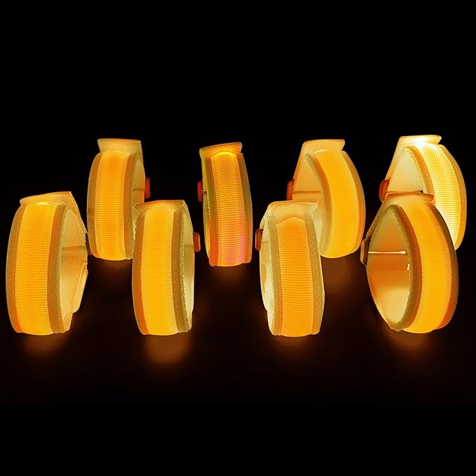 8 Pack LED Bracelets Light Up Wristbands, Glow Flashing Wristbands Glow in The - Image 2