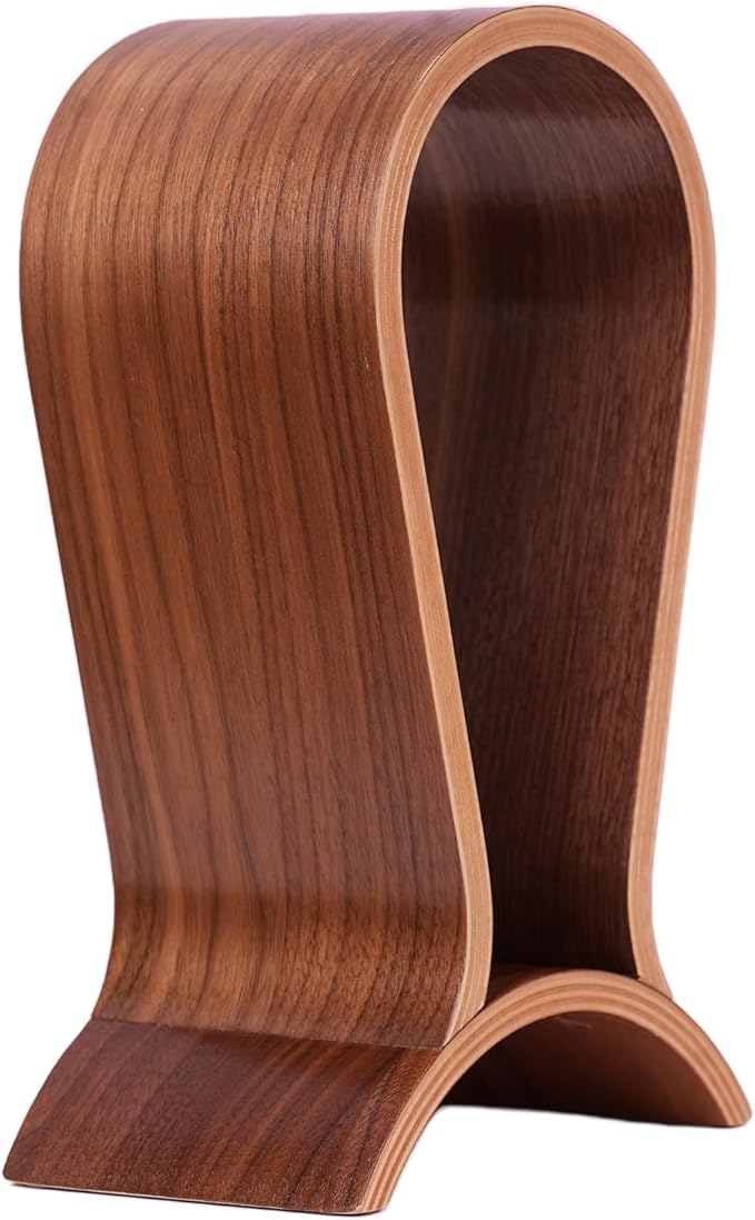 Wood Headphone Stand for Desk by ZJL
