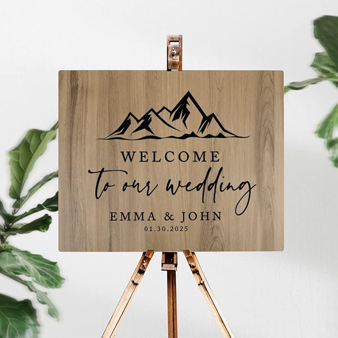 Andaz Press Large Wooden Welcome Sign - Image 2