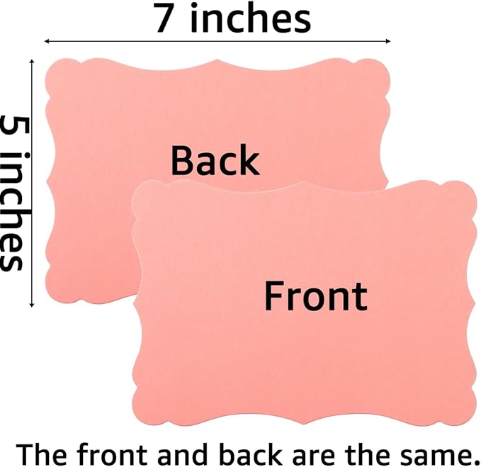 50 Pack Blank Kraft Cards Cardstock Thick Paper Brown Greeting Cards - Image 2