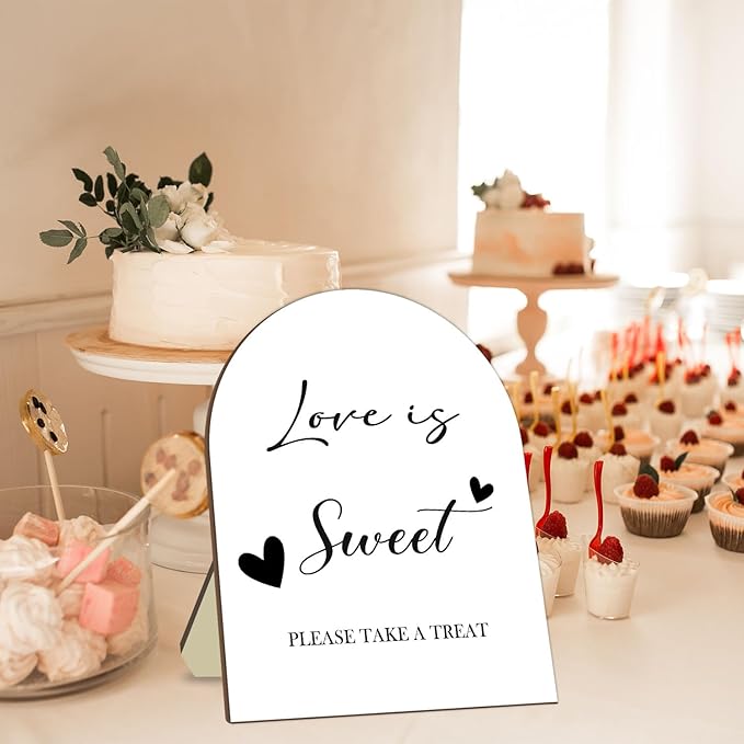 Love is Sweet Please Take A Treat, Dessert Table Sign, Minimalist Bridal Shower - Image 3