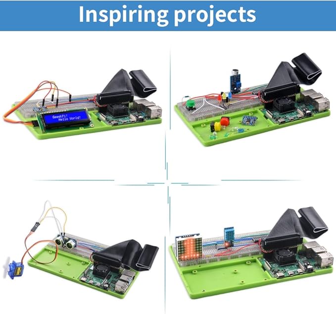 GeeekPi Complete Starter Kit for Raspberry Pi 4B, Python C Java Scratch Code - Image 5