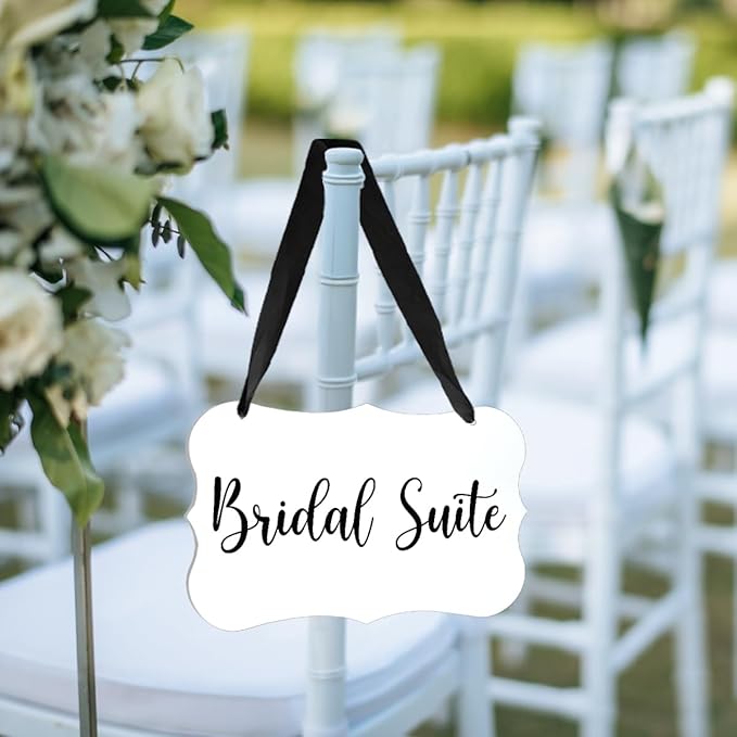 Acrylic Wedding Sign, Ring Bearer Sign, Bridal Suite Decorations, - Image 5