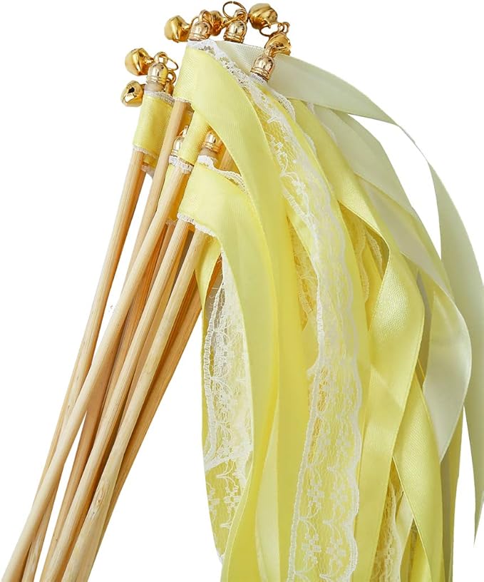 30pcs Lace Ribbon Stick Wands Christmas Birthday Party Streamers Wands Fairy - Image 2
