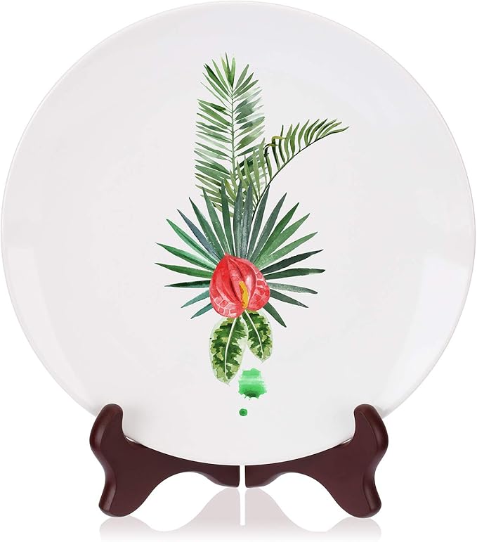 Tatuo 4 Packs Wooden Display Stand Decorative Plate Stands - Image 4