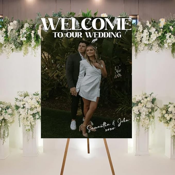 Welcome To Our Wedding Sign, Personalized Wedding Welcome Sign, Wedding Welcome - Image 2