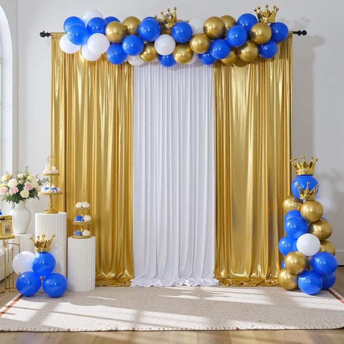 Outpain 10x14ft Gold Sequin Backdrop Curtains -Heavy Duty Gold Photography - Image 8