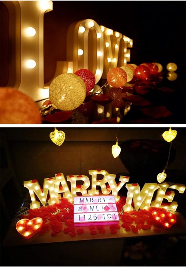MUMUXI Marquee Light Up Letters | Large Light Up Numbers | Battery Powered and - Image 6