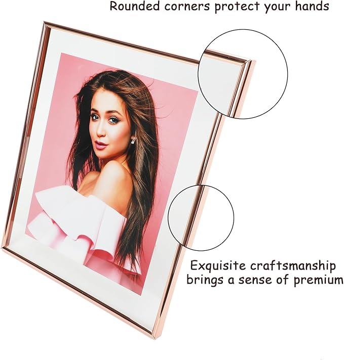 Heart Frame, Rose Gold Floating Frame - Image 5