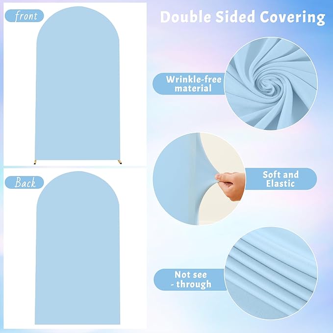 6FT Blue Arch Backdrop Cover - Image 5