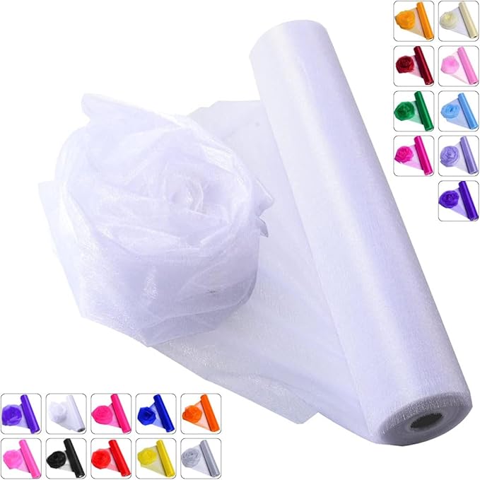 Crystal Organza Fabric Tulle by ICOSHOW