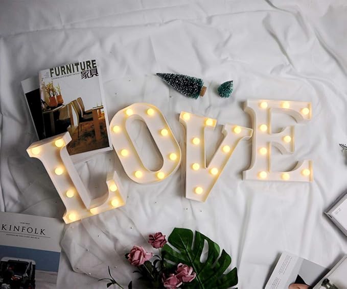 MUMUXI Marquee Light Up Letters | Large Light Up Numbers | Battery Powered and - Image 4