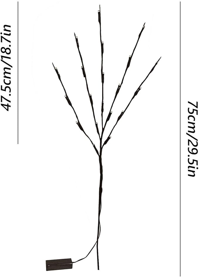 Led Branch Light Battery Operated Lighted Branches Vase Filler Willow Twig - Image 6