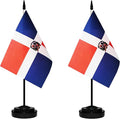 Dominica Dominican Deluxe Desk Flag Set Small Mini Miniature Dominica Dominican by tibijoy