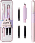 WRITECH Fountain Pen Soft Grip: Fine Nib Black Ink Pen by WRITECH