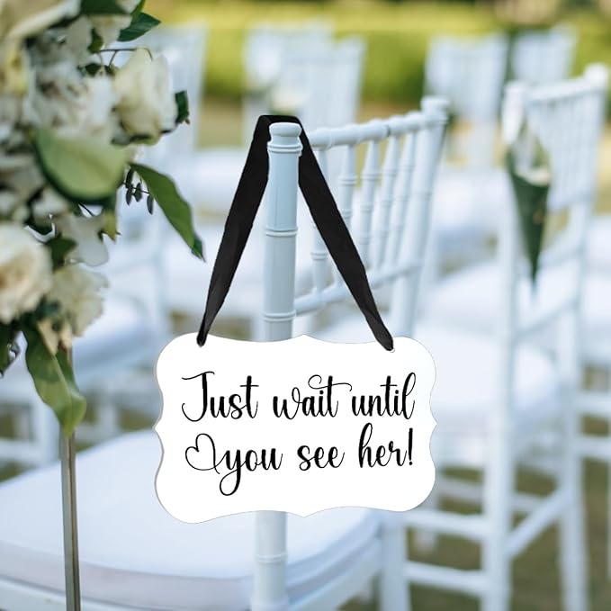 Acrylic Wedding Sign, Ring Bearer Sign, - Image 5