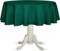 Fitable Green Round Tablecloth 60 inch, Stain and Wrinkle Resistant Washable by Fitable