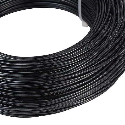 Fashewelry 328 Feet 15 Gauge Aluminum Wire Black Bendable Metal Craft Wire - Image 2