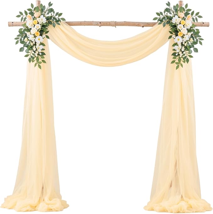 Champagne Arch Draping Fabric for Wedding - Image 5