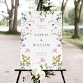 Wildflower Wedding Welcome Sign, Floral Welcome Sign Wedding Template, Wedding by Unknown