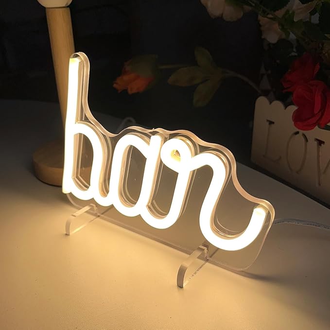 Bar Table Number Neon Sign Desk Lamp Night Light Wedding Letter LED Neon Sign - Image 3