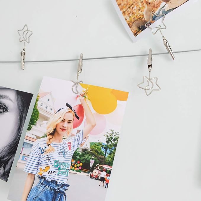 TFu Wall Hanging Photo Display, DIY Picture Photo Frame String - Image 3