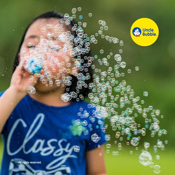 Uncle Bubble Blower for Kids and Toddlers, Plastic Reduction Version - Image 8