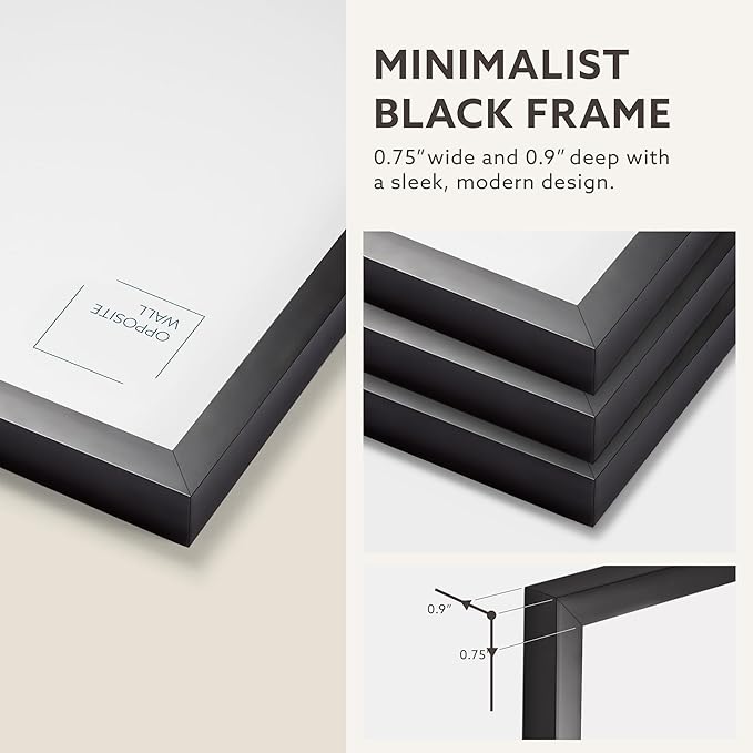 Opposite Wall - 20x28 in, 50x70 cm - Black Picture Frame - Lightweight - Image 5