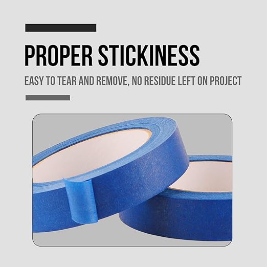 Lichamp 4 Pack Blue Painters Tape 1 inch - Image 4