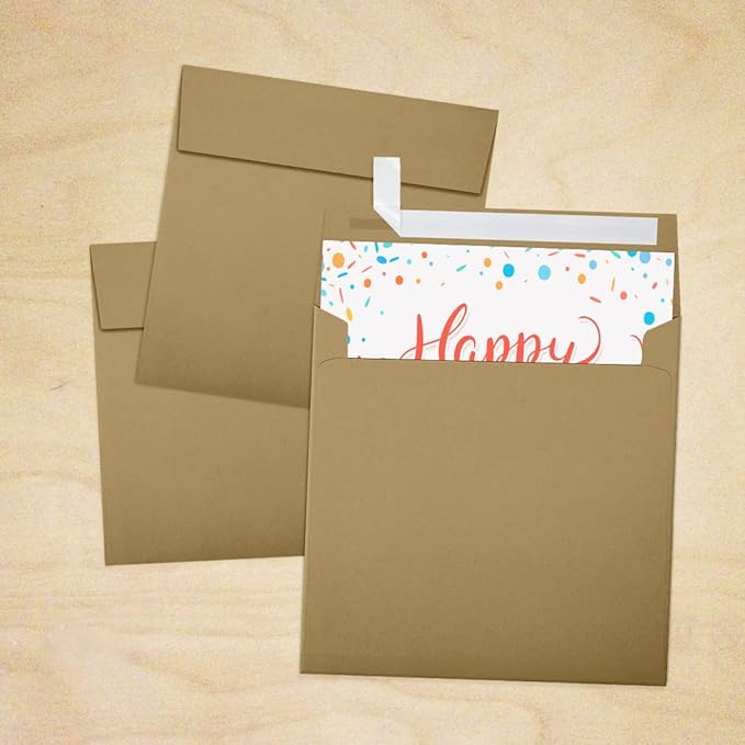 LUXPaper Square Invitation Envelopes | Peel & Press | 5 3/4" x 5 3/4" | Grocery - Image 7