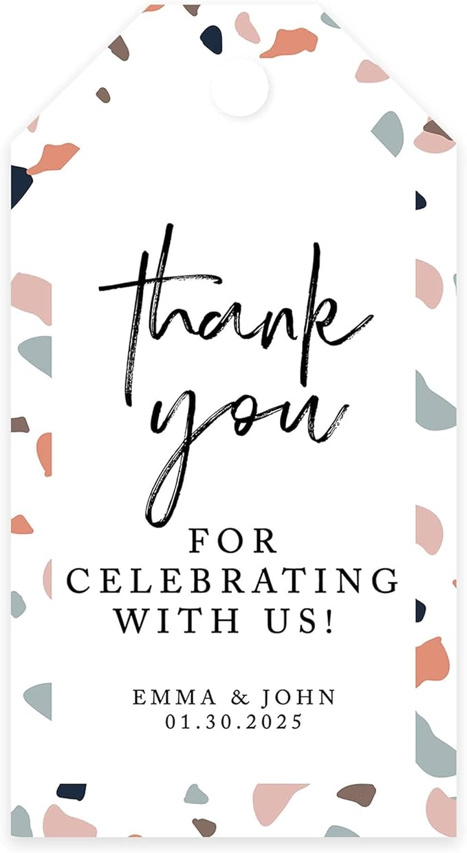 Andaz Press 100-Pack Personalized Thank You Tags by AndazPress