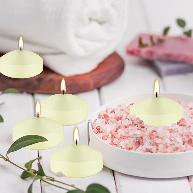 12 Pcs 3 - inch Floating Candles, Smokeless and Odourless, Burns - Image 5