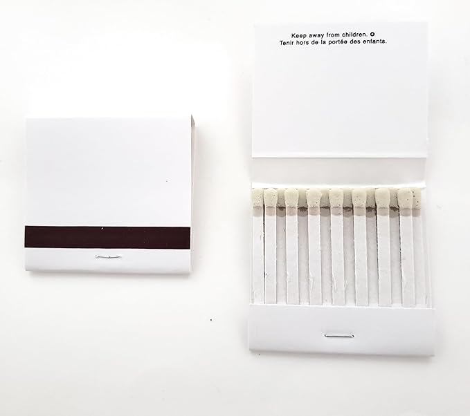 50 Personalized White Jacket Match Books Matches 30 Strike Matchbooks - Image 5