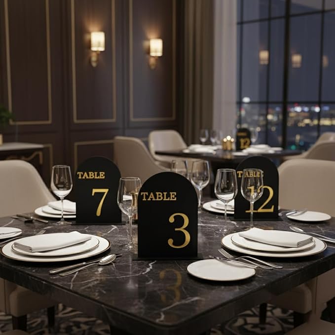Arch Wedding Table Numbers 1-10 - Image 8