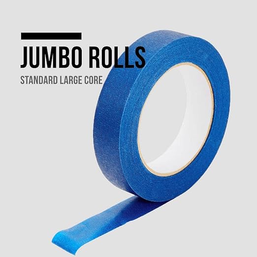 Lichamp 10-Piece Blue Painters Tape 1 inch, 1 inch x 55 Yards x 10 Rolls - Image 5