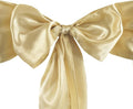 MDS Pack of 150 PCS Satin Chair Sashes Charmeuse Sateen Dining Chair Bows by MDS